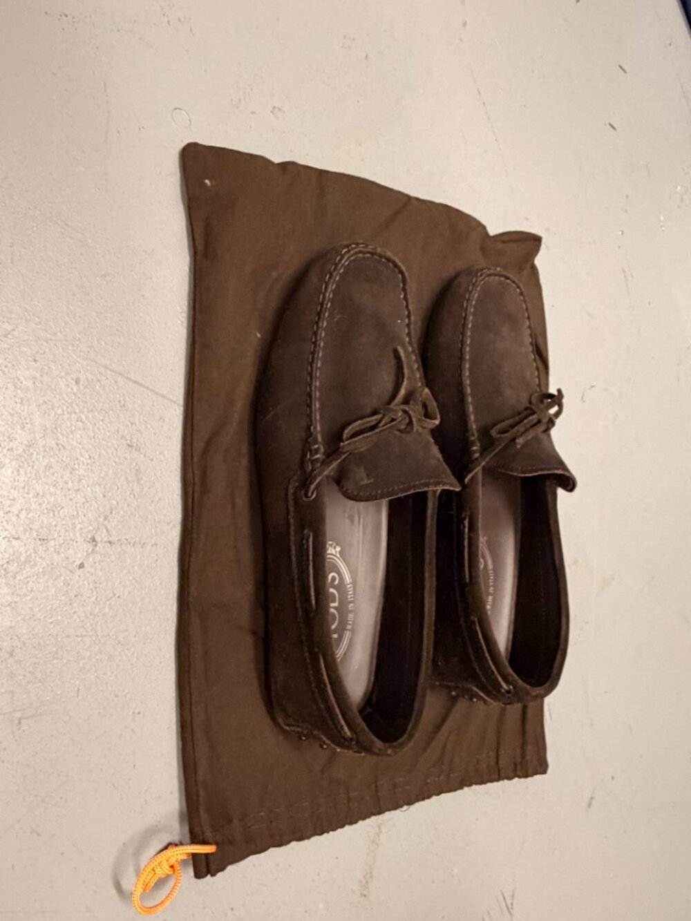 Tod's Gommino City Drivers/Loafers, Brown Suede, Men's 8 - Picture 3 of 6